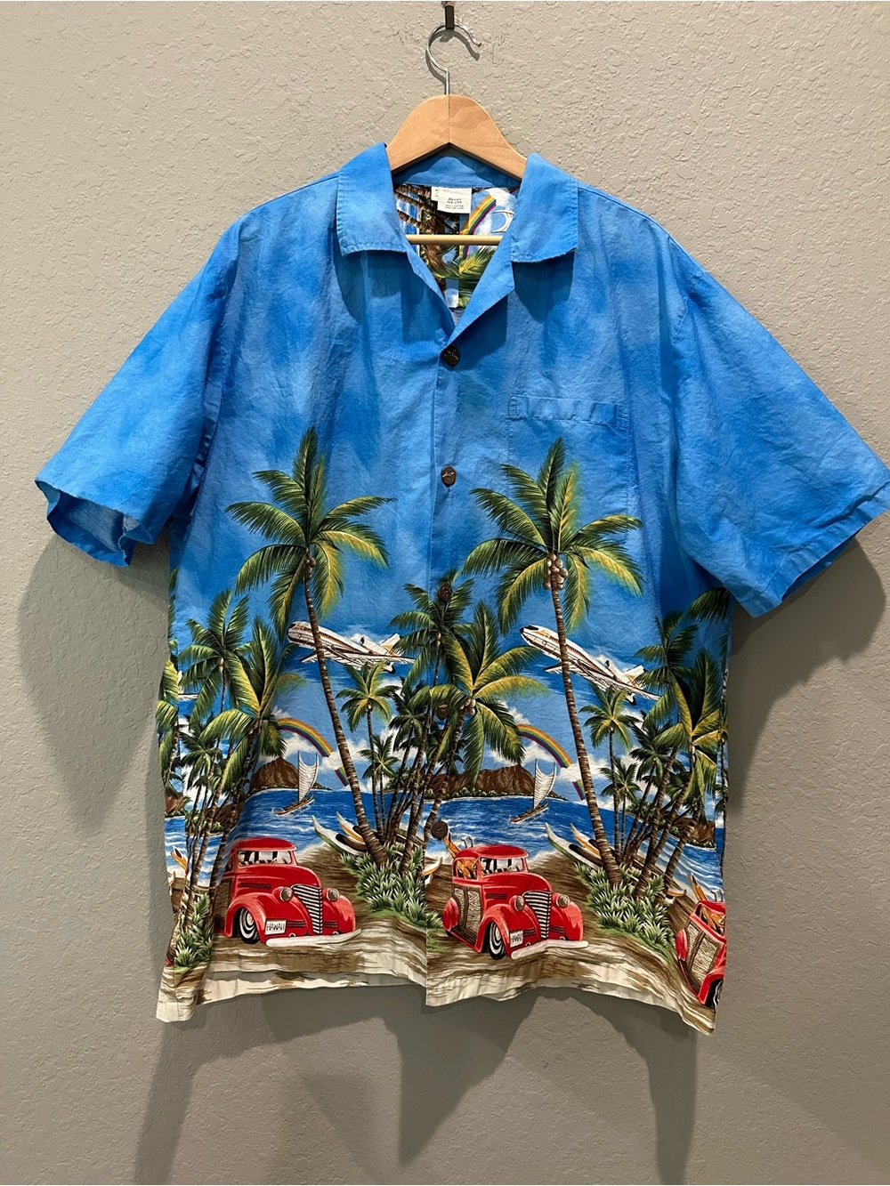Hawaii Short Sleeve Hawaiian Button Down Shirt Men’s Sz XXL